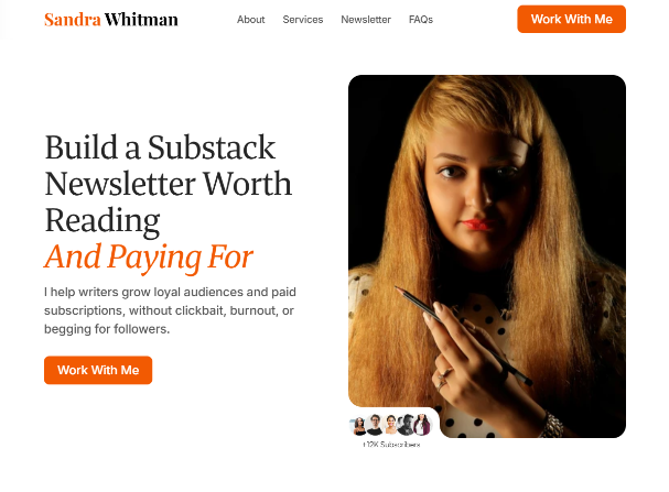 Websites design for solopreneur writers